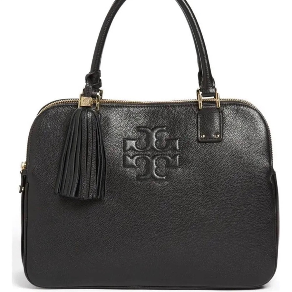 Triple zip Tory  Burch black Thea satchel